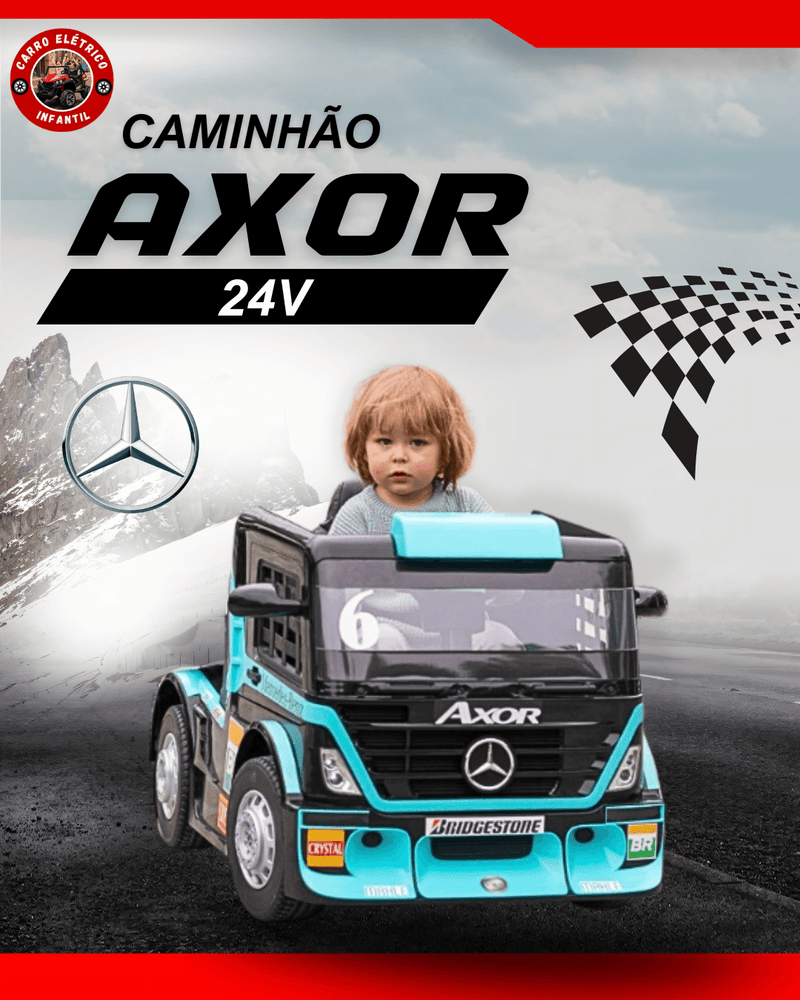 Caminhão Elétrico Infantil 24V AXER - Carro Elétrico Infantil 