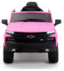 Caminhonete rosa infantil elétrica 12V, ideal para meninas, com assento confortável e controle remoto para pais acompanharem a diversão