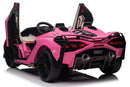 Carrinho Elétrico Lamborghini Sian 2 Lugares Rosa - Carro Elétrico Infantil 