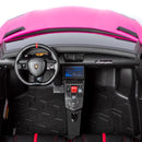 Carro Elétrico Infantil Dois Lugares Rosa Lamborghini - Carro Elétrico Infantil 