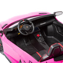 Carro Elétrico Infantil Dois Lugares Rosa Lamborghini - Carro Elétrico Infantil 
