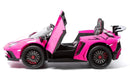 Carro Elétrico Infantil Dois Lugares Rosa Lamborghini - Carro Elétrico Infantil 