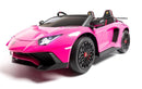 Carro Elétrico Infantil Dois Lugares Rosa Lamborghini - Carro Elétrico Infantil 