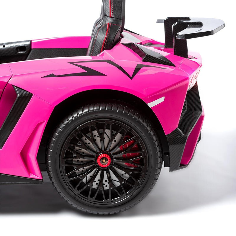 Carro Elétrico Infantil Dois Lugares Rosa Lamborghini - Carro Elétrico Infantil 