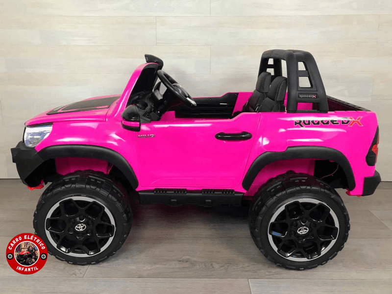 Caminhonete Elétrica Infantil Hilux Rosa - Carro Elétrico Infantil 