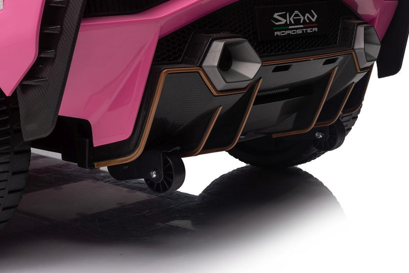Carrinho Elétrico Lamborghini Sian 2 Lugares Rosa - Carro Elétrico Infantil 