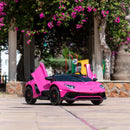 Carro Elétrico Infantil Dois Lugares Rosa Lamborghini - Carro Elétrico Infantil 