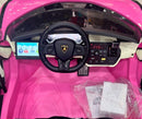 Carrinho Elétrico Lamborghini Sian 2 Lugares Rosa - Carro Elétrico Infantil 