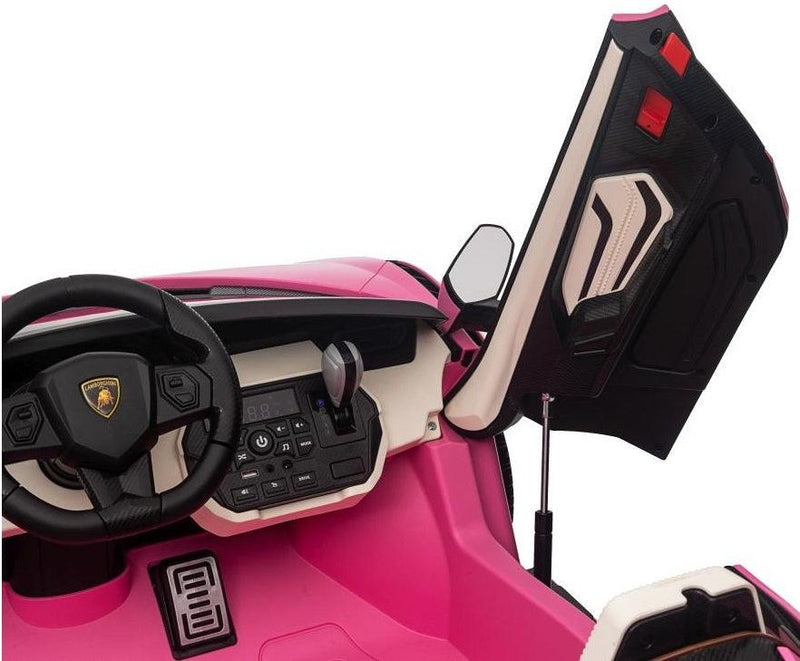 Carrinho Elétrico Lamborghini Sian 2 Lugares Rosa - Carro Elétrico Infantil 