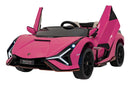 Carrinho Elétrico Lamborghini Sian 2 Lugares Rosa - Carro Elétrico Infantil 