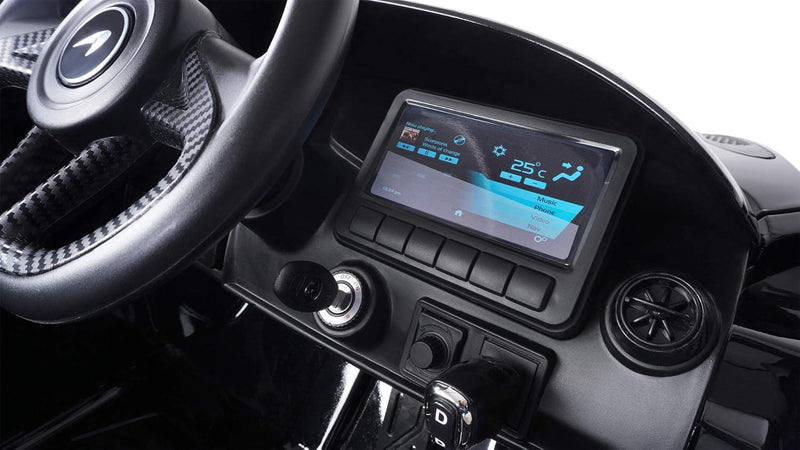 Carrinho Infantil Esportivo McLaren 720S Preta - Carro Elétrico Infantil 