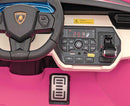 Carrinho Elétrico Lamborghini Sian 2 Lugares Rosa - Carro Elétrico Infantil 