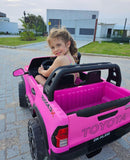Caminhonete Elétrica Infantil Hilux Rosa - Carro Elétrico Infantil 