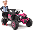 Jeep Infantil 2 Lugares Rosa UTV 24V - Carro Elétrico Infantil 