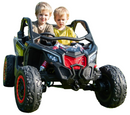 Jeep Maverick infantil 2 lugares, ideal para crianças com controle remoto e rodas grandes para terrenos irregulares