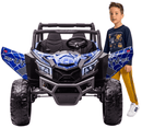 Jeep Infantil MX 24V Azul 2 Lugares - Carro Elétrico Infantil 