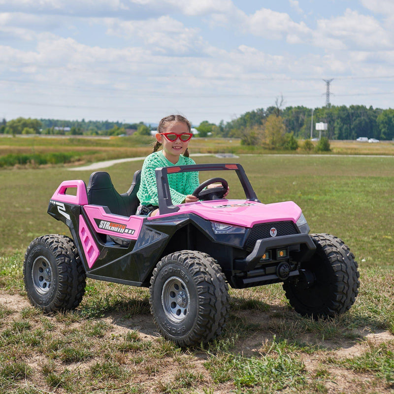 Jeep Infantil 24V Clash Rosa 2 Lugares - Carro Elétrico Infantil 