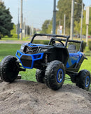 Jeep Infantil MX 24V Azul 2 Lugares - Carro Elétrico Infantil 