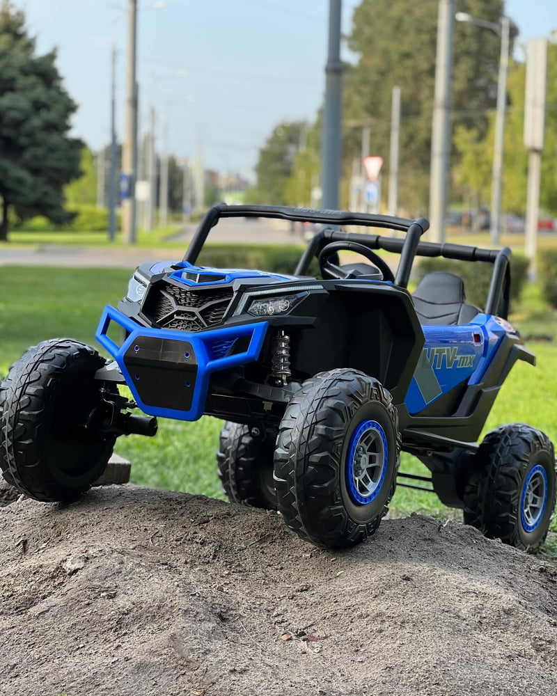 Jeep Infantil MX 24V Azul 2 Lugares - Carro Elétrico Infantil 
