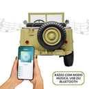 Jeep Militar Infantil 3 Lugares Patrulheiro De Aventuras - Carro Elétrico Infantil 