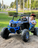 Jeep Infantil MX 24V Azul 2 Lugares - Carro Elétrico Infantil 