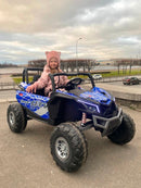 Jeep Infantil MX 24V Azul 2 Lugares - Carro Elétrico Infantil 