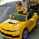 Camaro Elétrico Infantil Amarelo - Carro Elétrico Infantil 