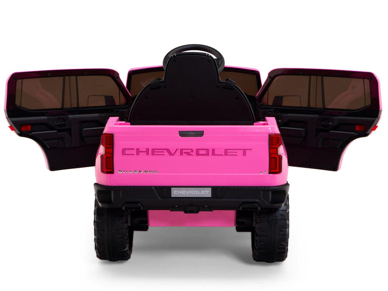 Mini caminhonete elétrica rosa com banco confortável e volante fácil de usar, perfeita para meninas a partir de 3 anos