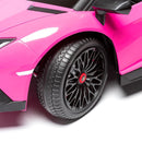 Carro Elétrico Infantil Dois Lugares Rosa Lamborghini - Carro Elétrico Infantil 
