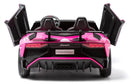 Carro Elétrico Infantil Dois Lugares Rosa Lamborghini - Carro Elétrico Infantil 