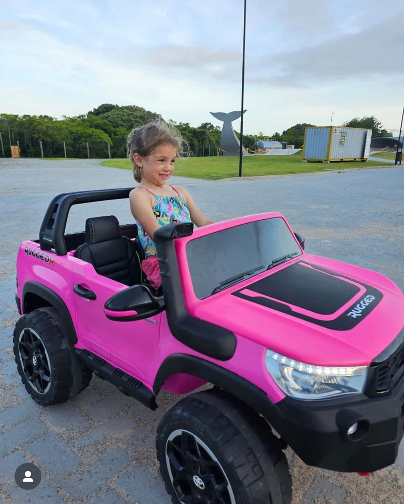 Caminhonete Elétrica Infantil Hilux Rosa - Carro Elétrico Infantil 